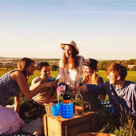 Portable 2 in 1 Large Silicone Ice Bucket Mold for Home Party